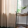 American Style Cotton And Hemp Printing Daisy Kitchen Curtain Green Tassel Semi-shading Study Bedroom Window Finished Curtain