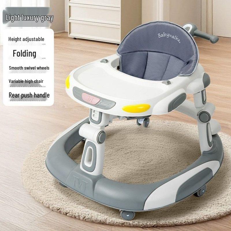 Adjustable Foldable Baby Walker with Anti-rollover