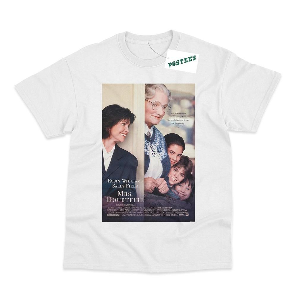 Mrs Doubtfire Movie Poster Direct To Garunisext Printed TShirt M
