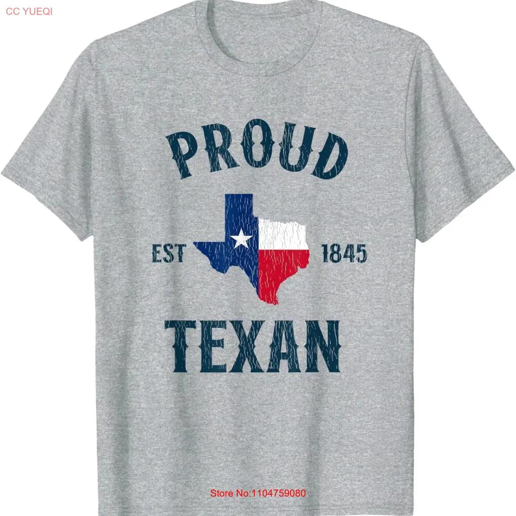 Proud Texan Texas Pride T Shirt Kids vintage Washed fashion designer clothes Unisex Stylish streetwear graphic homme Soft