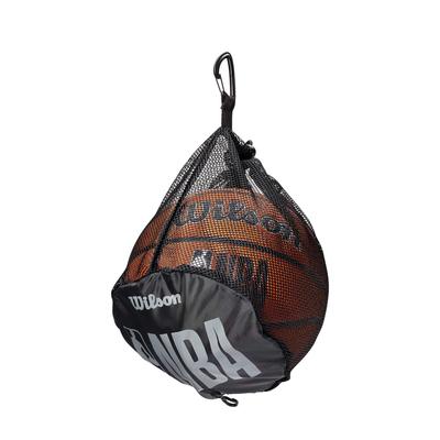 Wilson NBA Einzelschläger-Tragetasche (WTBA70040), Unisex Erwachsener, 25 cm Durchmesser x 25 cm Höhe, Schwarz