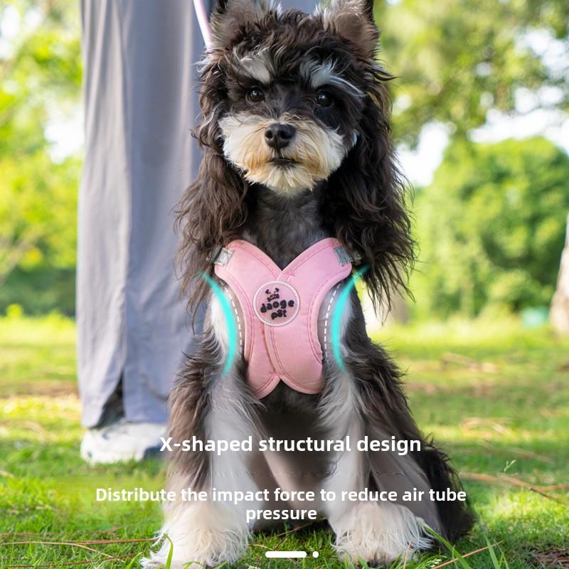 New Pet Leash Vest Style Dog Chest and Back Strap Reflective Dog Leash Pet Supplies