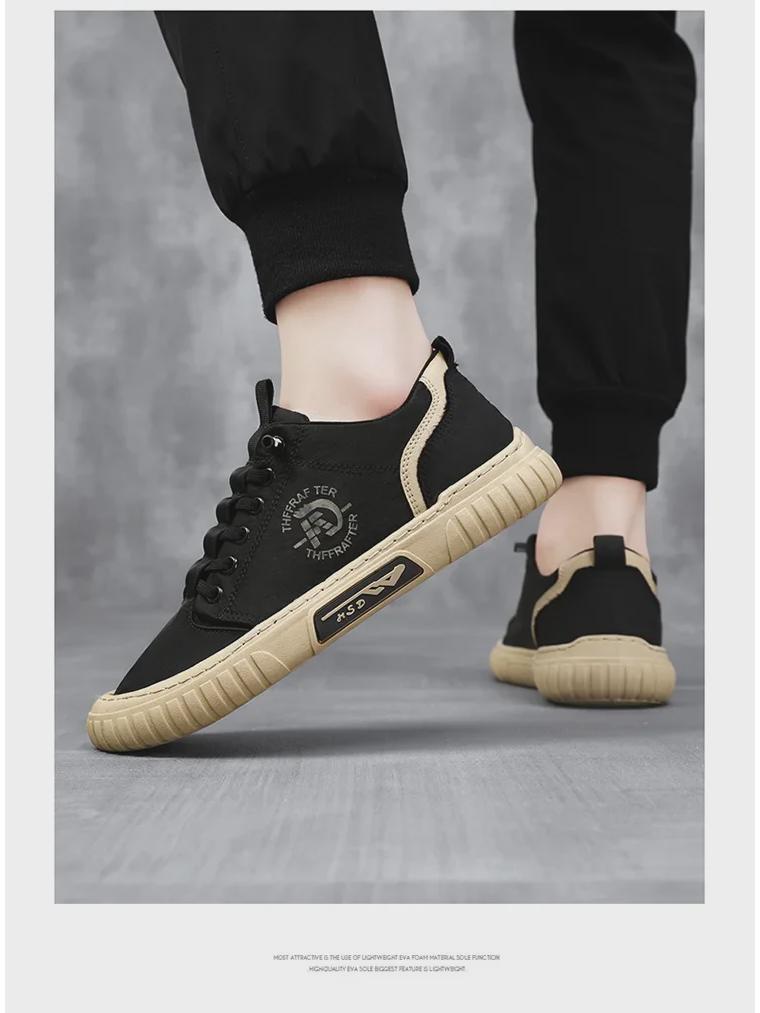 Men's 2024 Trendy Breathable Canvas Sneakers - Summer Ice Silk Slip-Ons