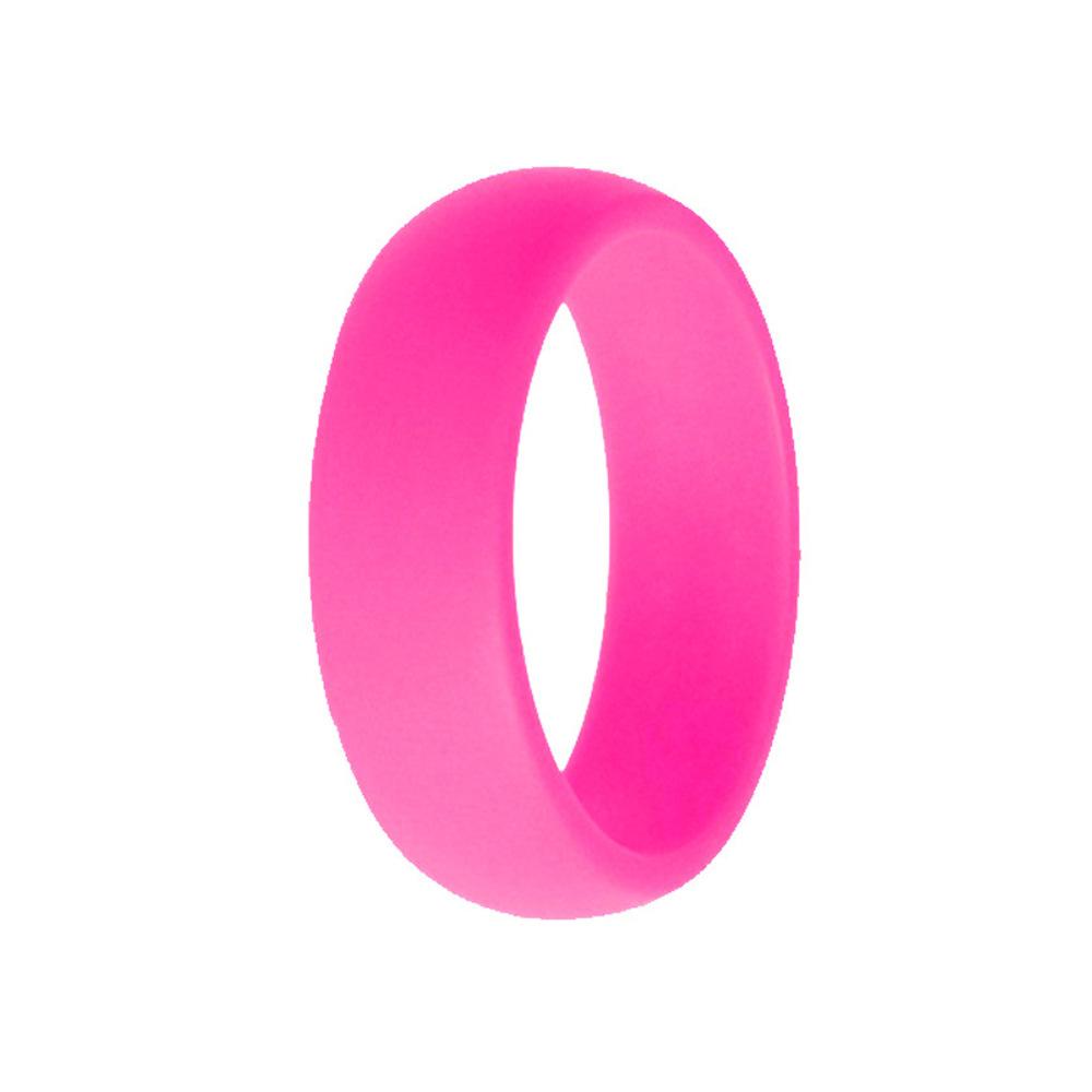 

Новое кольцо из силикона сплошного цвета шириной 8 мм для пар, кольцо для альпинизма для занятий спортом на открытом воздухе, унисекс силиконовое кольцо 8 роза розовый