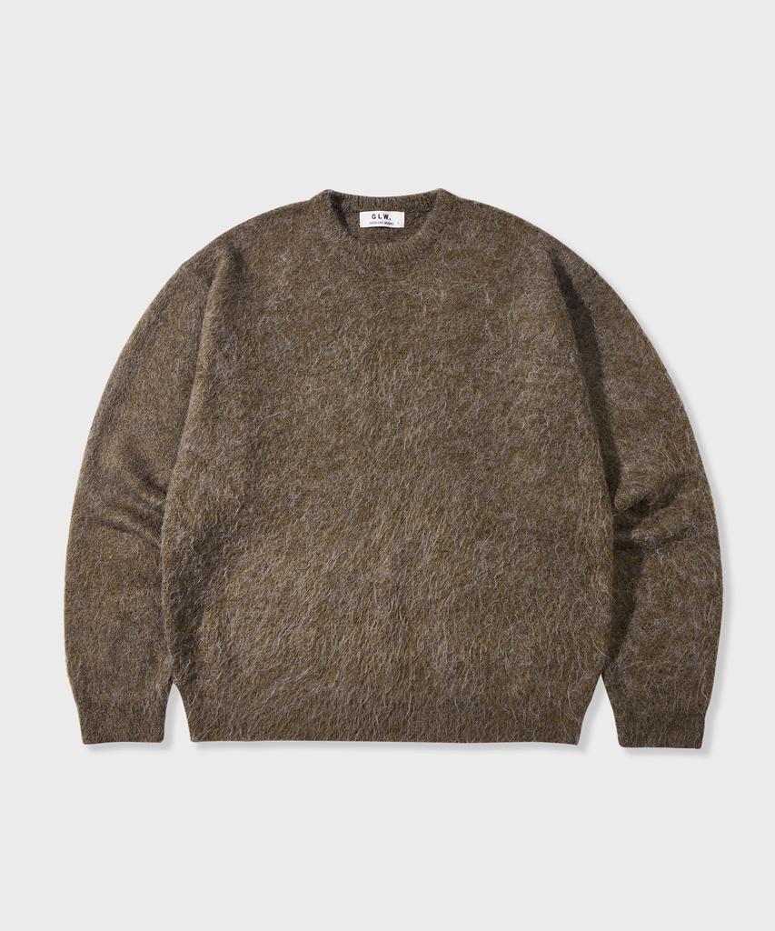 GLW Oversized Brushed Knit Brown
