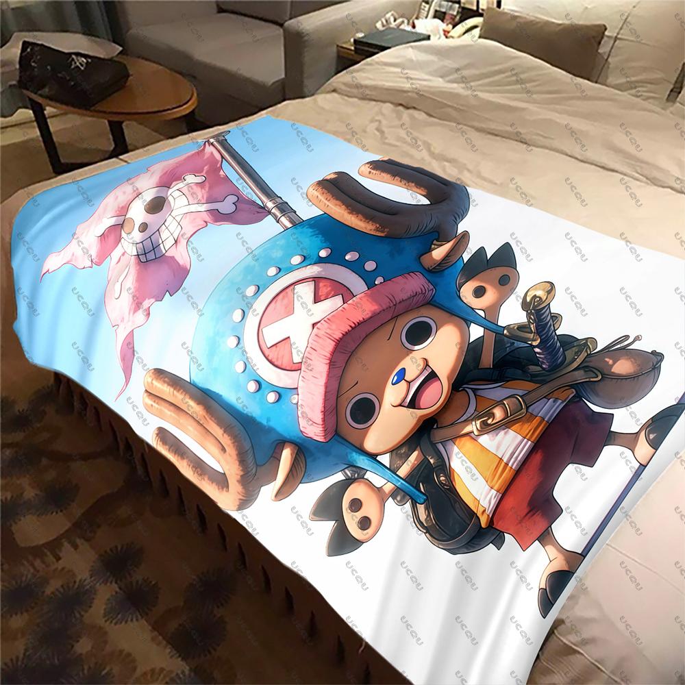 Anime ONE PIECE Tony Tony Chopper Weiche Flanelldecke Geschenk Sofa Bett Reise Büro Warm Herbst Winter Weicher Überwurf Weihnachten