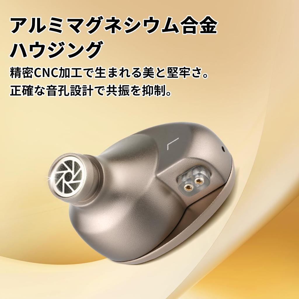 SIVGA Nightingale Pro Planar Magnetic Drive Earphones with Aviation-Grade Aluminum-Magnesium Alloy Housing, Spotted Wood Faceplate, and 0.008mm