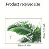 1pc Tropical Leaf Pattern Self-Adhesive Toilet Lid Decals, Easy Apply & Remove Bathroom Wall Stickers, Bathroom Accessories