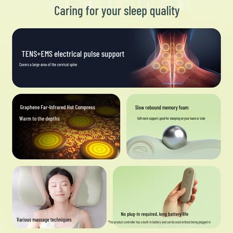 SKG Cervical Spine Heating Massage Pillow CN plug (adapter included)