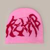 Autumn And Winter American Street Personalized Letter Jacquard Knitted Hat Men And Women Warm Design Cold Hat Pullover Hat