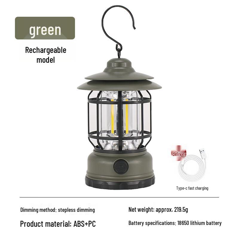 Mengpao Retro Rechargeable Camping Lantern