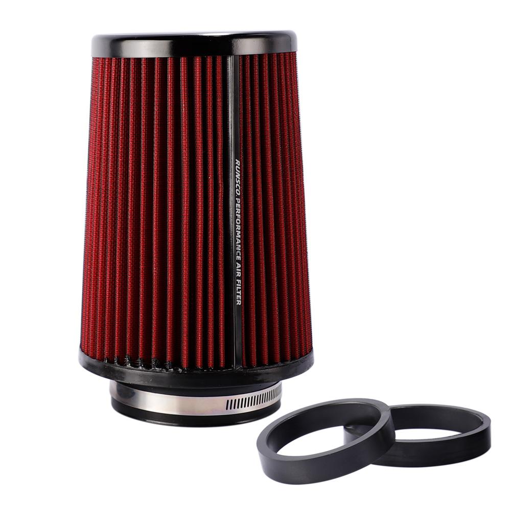 2.5inch 3inch 3.5inch High Flow Cold Cone Air Intake Filter Universal Car Air Filter Modification for Race Car 76MM/89MM/101MM