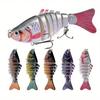 NORVIA 5pcs Multi Jointed Bait 7-Segment Fishing Lures Swimbait Bionic Wobbler
