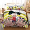 Japan Anime My Hero Academia Printed 3d Bedding Set Duvet Cover Set Bed Linen AU EU US Twin Full Queen King Size Kids Bedclothes