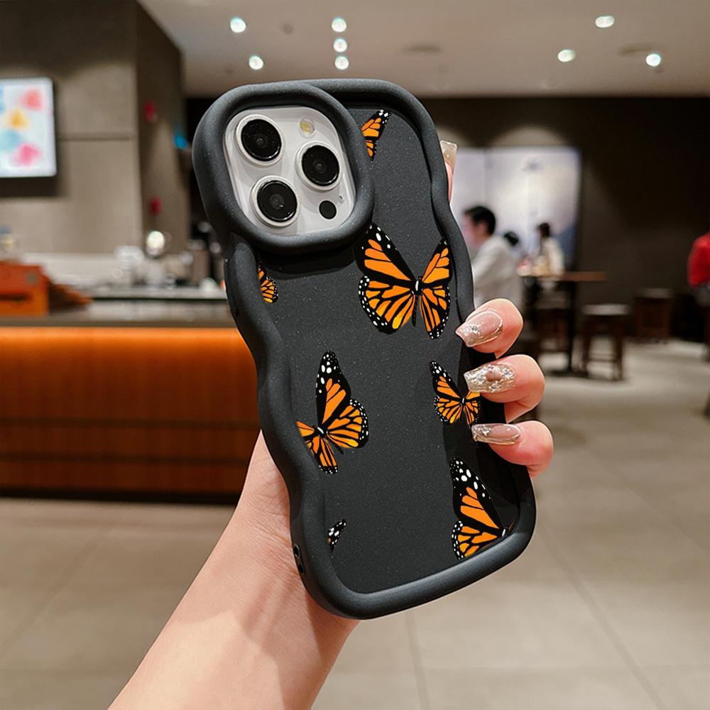 Macaron Soft TPU Phone Case for Xiaomi Poco X3 X5 X6 M6 Redmi 10 12C 13C Redmi Note 9 10 11 12 13 Pro 10s 11s 12s Cover Ae59 Butterfly art design Cute