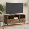 TV Stand Smoked Oak 102 x 34.5 x 50 cm Particleboard