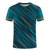 Colorful Geometric Splicing Pattern T Shirt For Men Sport 3D Printed Tees Casual Short Sleeve Round Neck