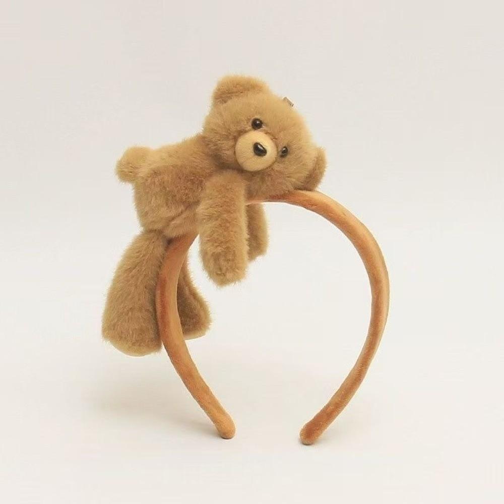 Sweet Bear Hair Clip Elegant Cute Hair Accessories Lolita Cartoon Plush Hair Claw  Girl's