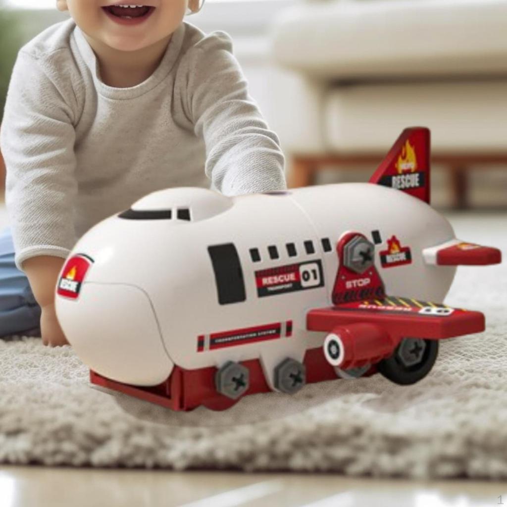 Airplane Toys Set Puzzle Creative Sensory Development Car Play Vehicle Aircraft for