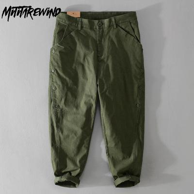 Cargo-Hose im amerikanischen Retro-Stil Jugend Streetwear Baggy Herrenhose Baumwolle Bequem Lange Hose Lässige Mode Herrenhose