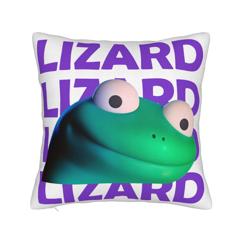 Lizard Meme Pillow Case Funny Pillow Cover Comfy Pillowcases For Couch Sofa Bedroom