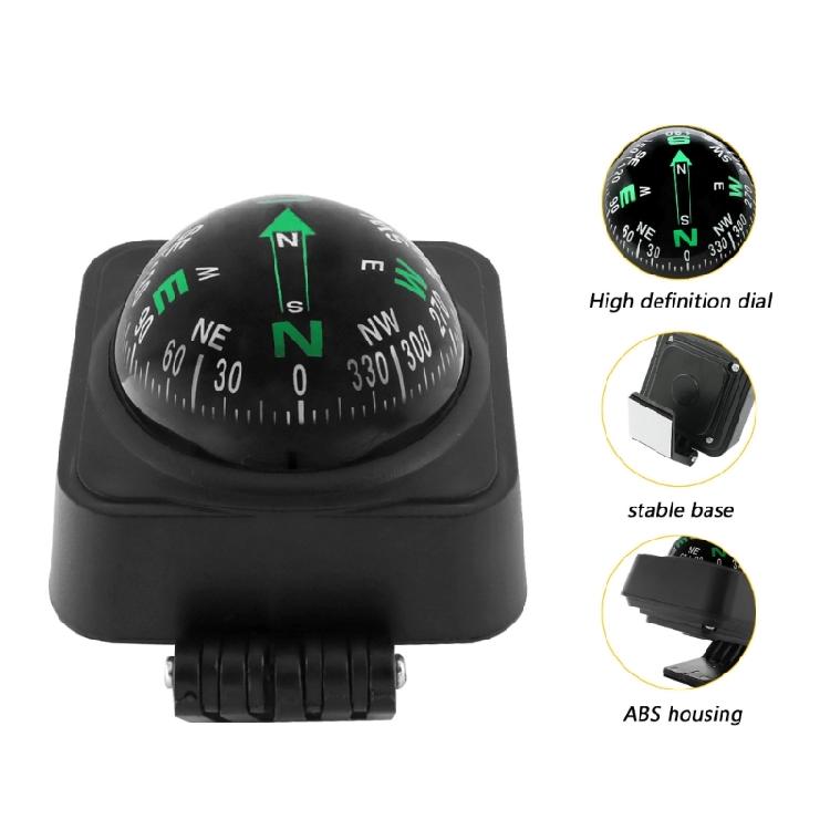 Weather Resistant Car Navigation Instrument with Full Rotation Visibility Automotive Leveling Guidance for Drivers