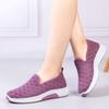 Summer Mesh Shoes Women's New Middle-aged and Old One-pedal Mother Shoes Non-slip Lightweight Fly-woven Shoes Breathable and Comfortable