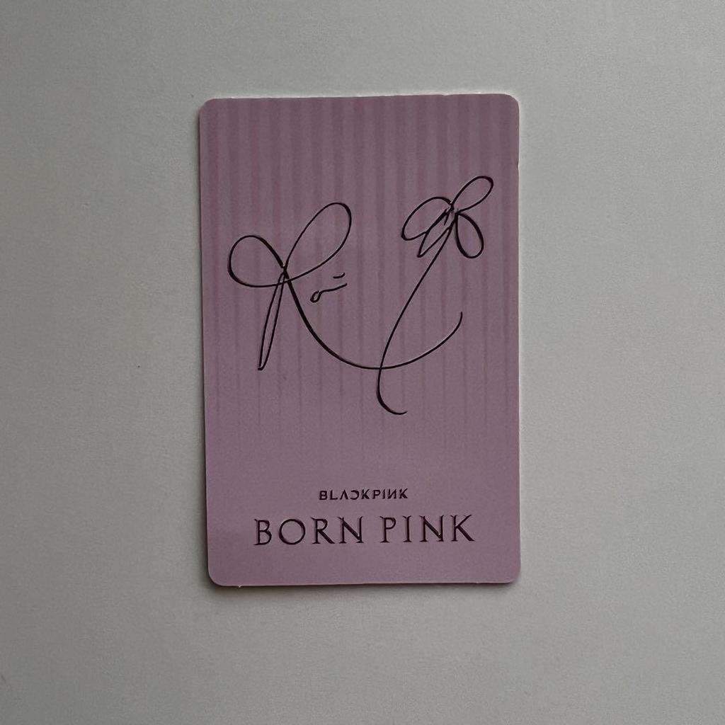 [USED] Same-day Shipping BLACKPINK Rosé LP Bornpink Trading Card
