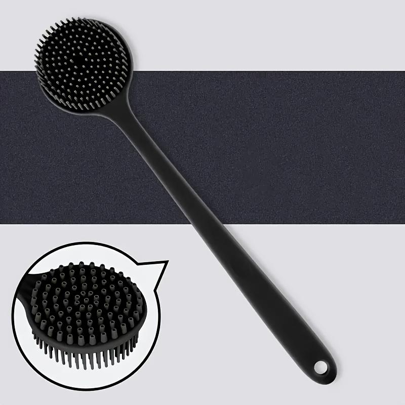 The Long-handed Silicone Bathing Brush In Line With Ergonomics -soft, Non -irritating Bristles, Deep Cleaning And Mild Massage, Sterile,Enhanced Soap