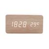 Creative Sound-Activated Wooden Clock - Multifunctional Home & Student Gift