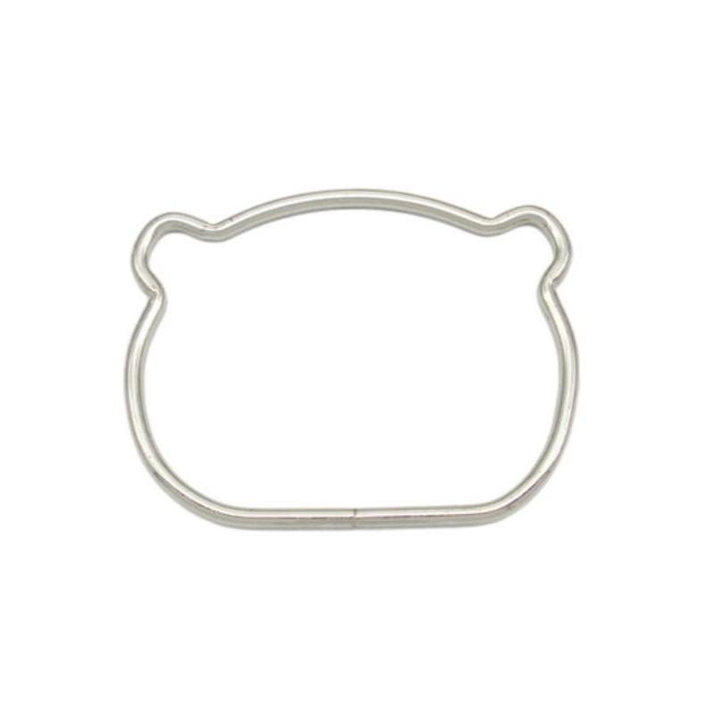 Cat/Bear Shapes Bag Handle Fashionable Iron Not Easily Fade Luggage Hardware Accessories Sturdy Bag Carrying Ring Diy