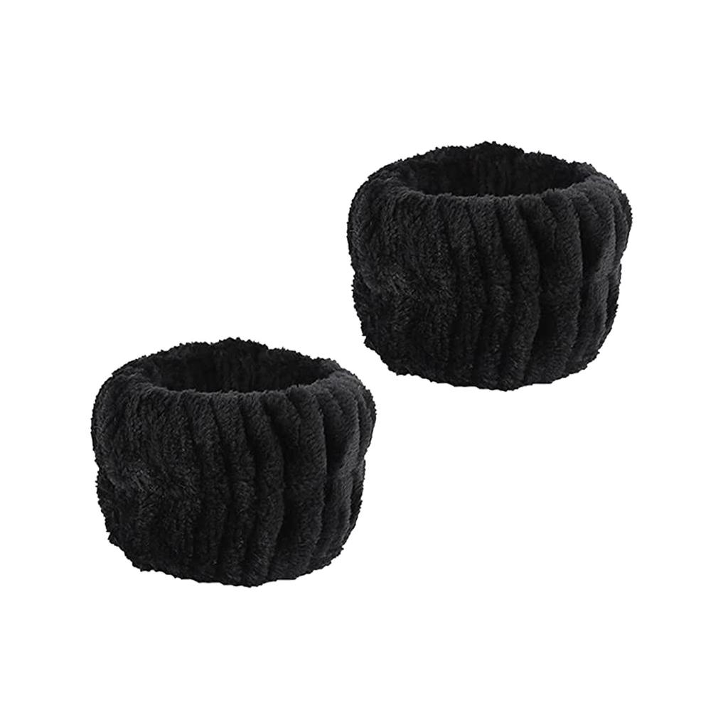 3Pcs/Set Wash Face Headbands For Women Coral Fleece Hair Bands Cuff Waterproof Bands Absorbent Wristbands Head Band Hair Parts
