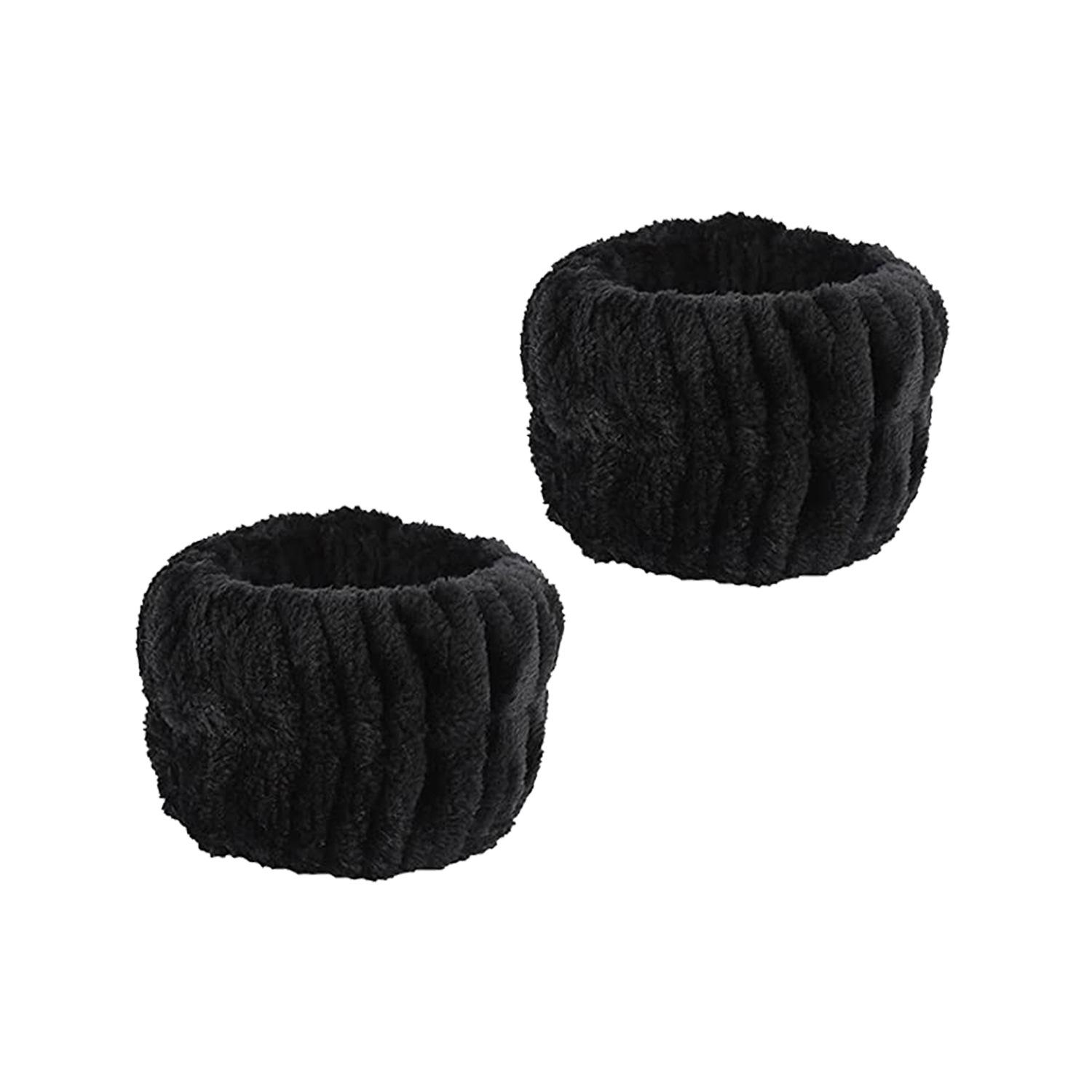 Popular Face Wash Hair Band Waterproof Wrist Band Set Bow Tie Hairband Women Soft Elastic Band Bath Spa Headband