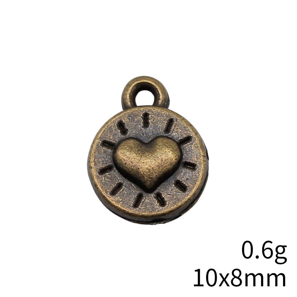 Back To School Charms Bulk Peach Heart Love Charms Pendant Women's Clothing Pendant