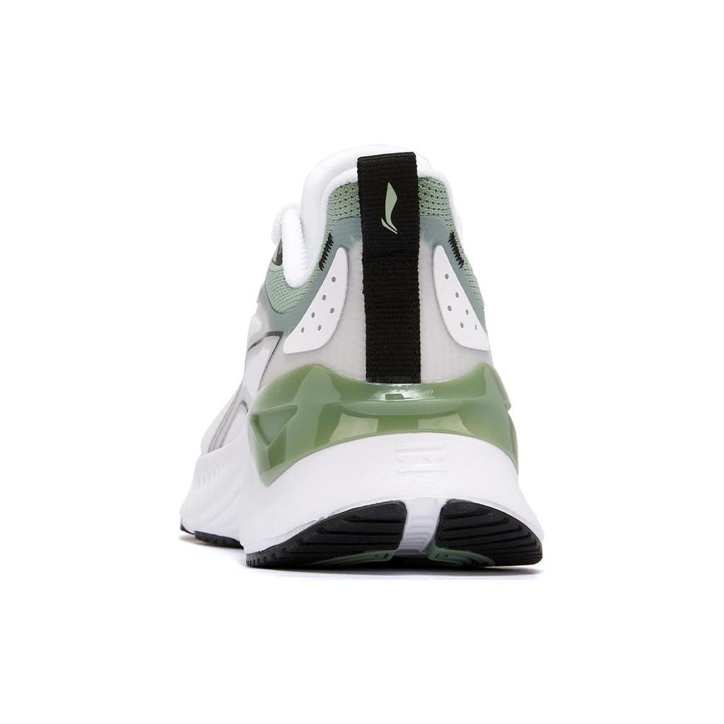 Li Ning YueYing 3.0 Cushioning Abrasion Resistant Breathable Low Top Running Shoes Women's White Green ARHU024-3