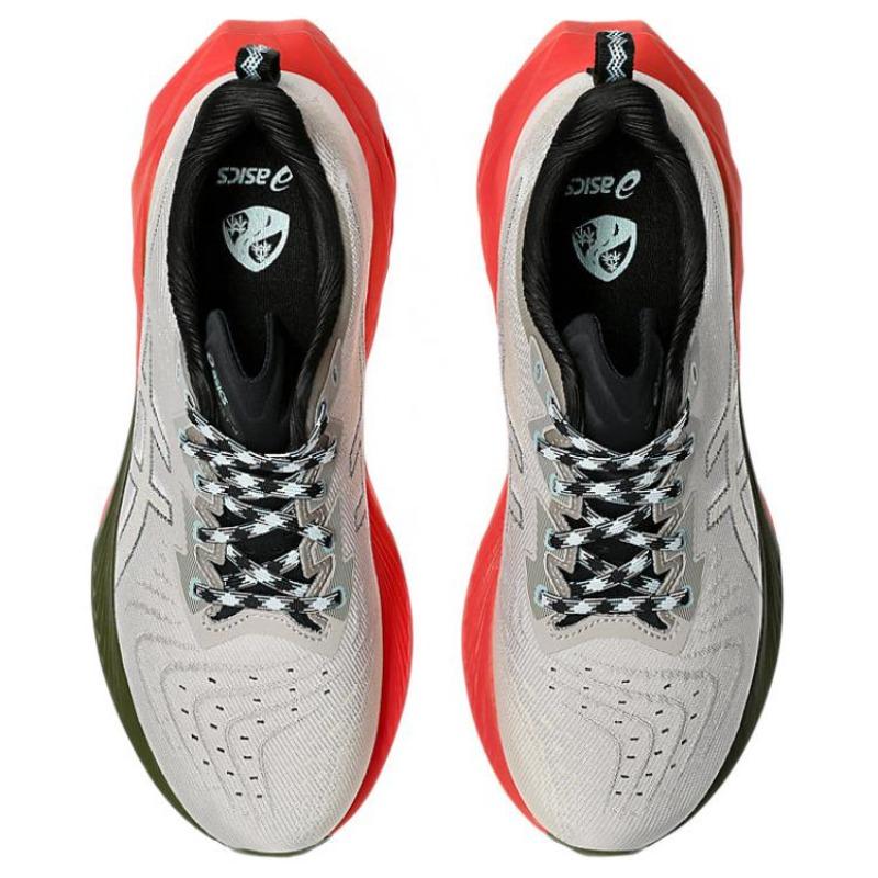 Asics Scarpe da Corsa Basse Novablast 4 TR Uomo Grigio Rosso 1011B850-300