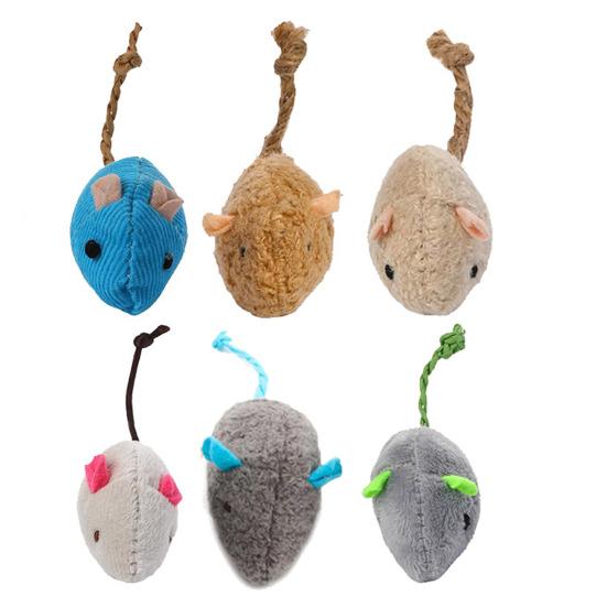 Cat Mouse Toys Stuffed Catnip Plush Mice Cat Toys Interactive Play Cat Chew Toy for Indoor Cats Hunting Instincts And Entertainment