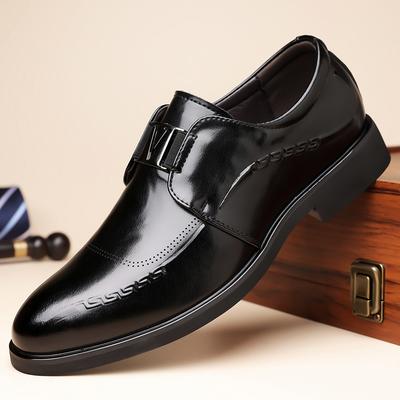 Pánské společenské boty Lakovaná kůže Pánské brogue boty Pro muže Společenská obuv Mokasíny Špičatá špička Pánské mokasíny Boty nadměrné velikosti pro muže
