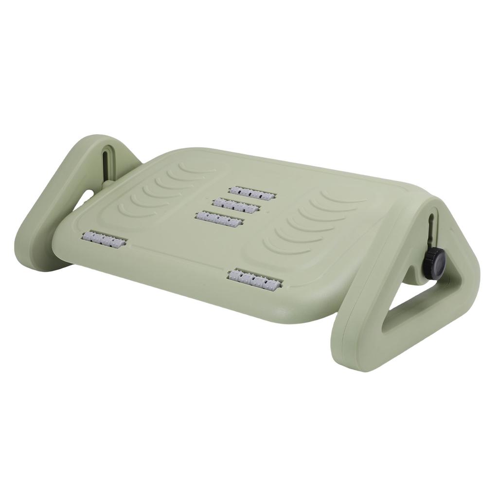 Under Desk Footrest, Ergonomic Foot Stool with   Rollers for   Work, Non Slip Bottom and Portable Design