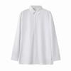 2026 Spring Summer Men Black White Shirt Men Ice Silk Shirts Male Casual Loose Shirt Male Long Sleeve Korean Shirt