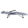 Multifunctional Folding Recliner Beach Chair Lounger Bed for Outdoor Garden CampingGray