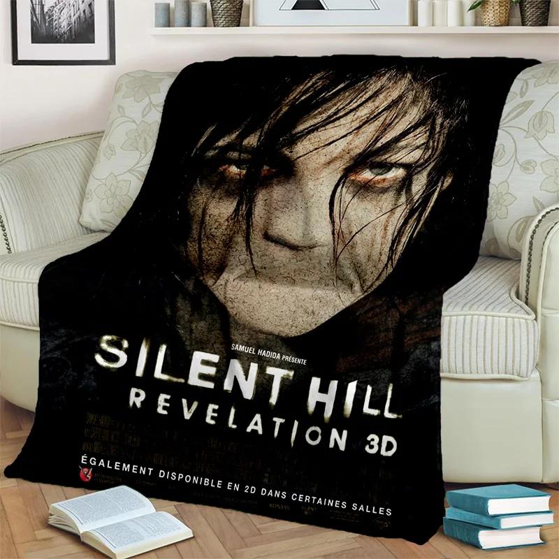 3D Silent Hill HD Horror Movie Game Blanket,Soft Throw Blanket for Home Bedroom Bed Sofa Picnic Travel Office Cover Blanket Kids