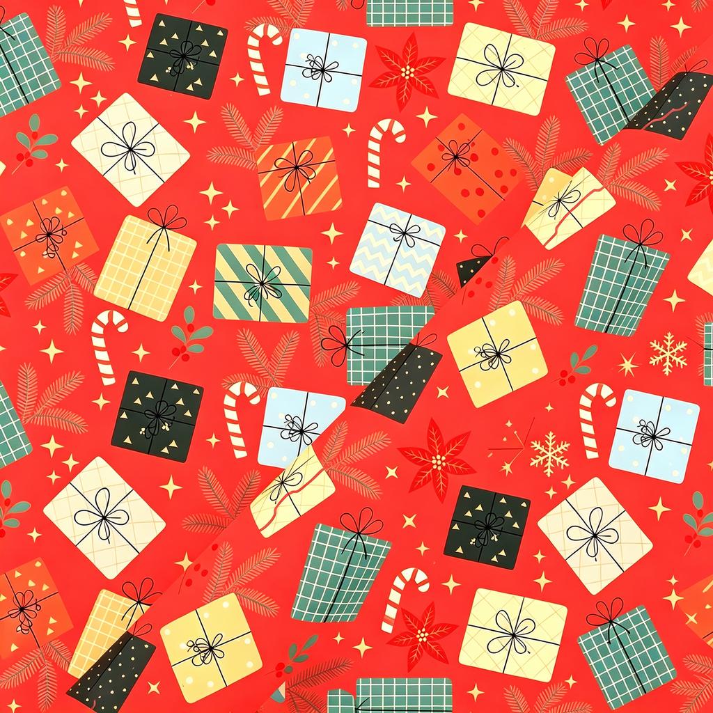 Christmas Wrapping Roll 17 118 Inches, Festive Wrap for Presents, Crafts and Party Favors