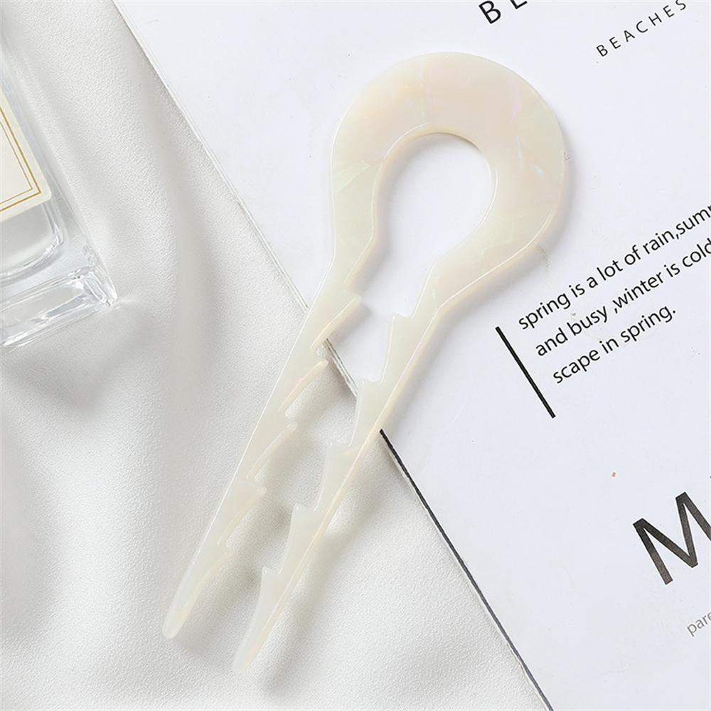 Acetic Acid Board Hairpins Creative Fashionable Hair Accessories U-shaped Anti-slip Hairpins Bun Headbands Hair Accessories New