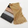 Gold Silver Shiny Silk Shawl Lace Tassel Fashion Hijab Fashion Evening Dress Scarf  Summer Wear