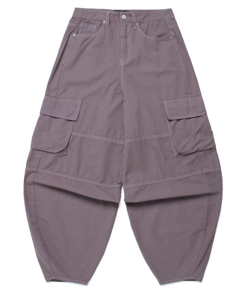 Iseuteuseobiseusyab Ballon Dyed Cargo Pants - Purple