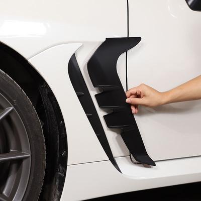 For Subaru BRZ For Toyota GR 86 ABS Matt Black Car Fender Side Air Vent Outlet Cover Trim Sticker Car Accessories
