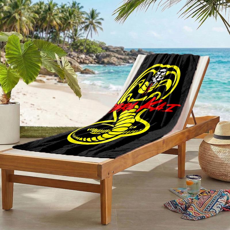 Cobra Kai Fashion Beach Towel: Ideal for Summer Adventures Soft, absorbent and quick drying suitable for swimming and bathing