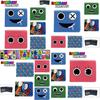 Cute Roblox Rainbow Friends Cartoon Print Bifold Wallet With Zipper Coin Bag