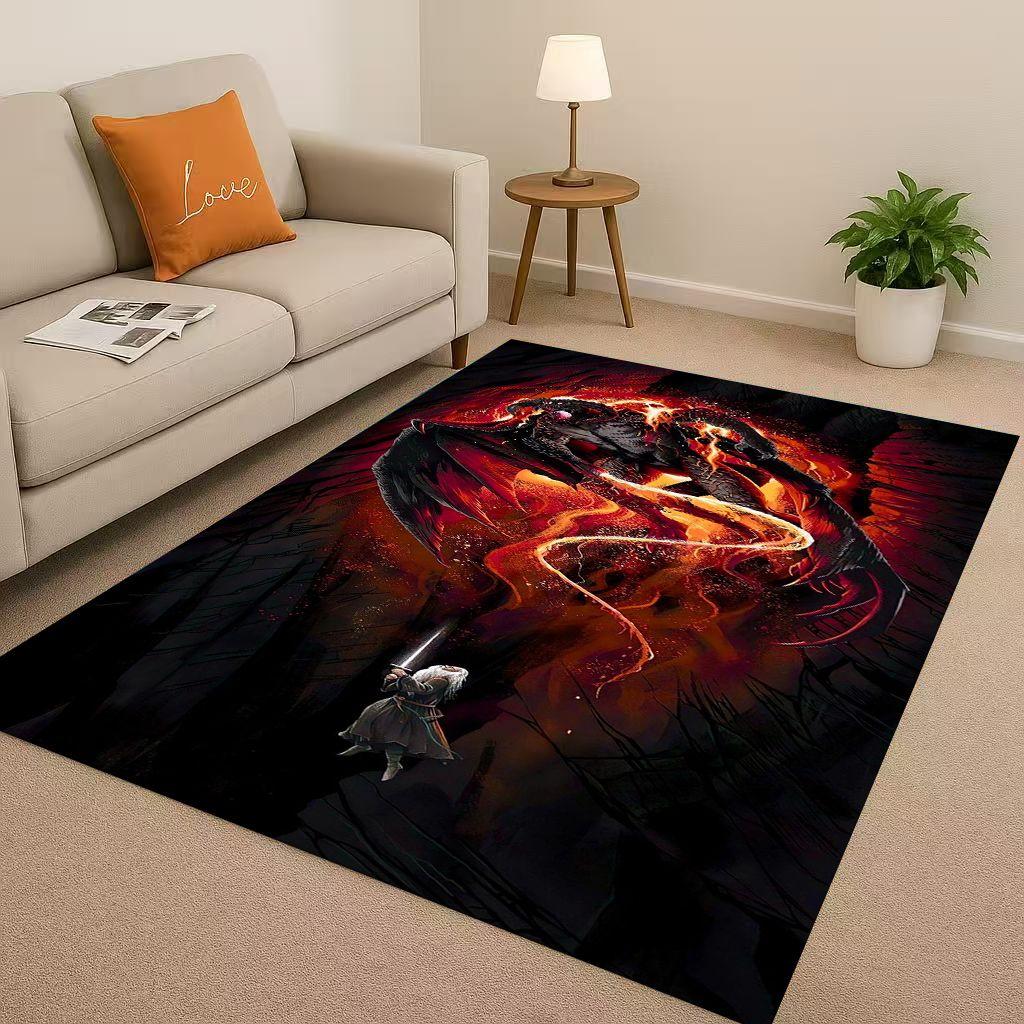 HD Classic L-Lord of The Rings H-Hobbit Gandalf Legolas Living Room Non-Slip Area Rug Soft Carpet for Bedroom Sofa,Home Doormat